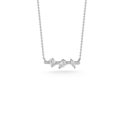 Dana Rebecca Alexa Jordyn Multi-Shape Diamond Bar Necklace