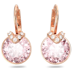 Swarovski Pink Bella V Drop Earrings