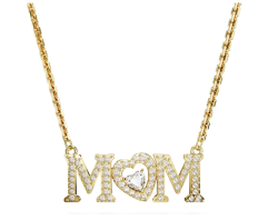 Swarovski Mom Heart Necklace
