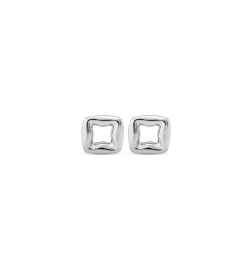 UNO de 50 Silver Plated Square Earrings