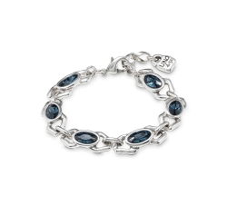 UNO de 50 The Queen Blue Crystal Bracelet