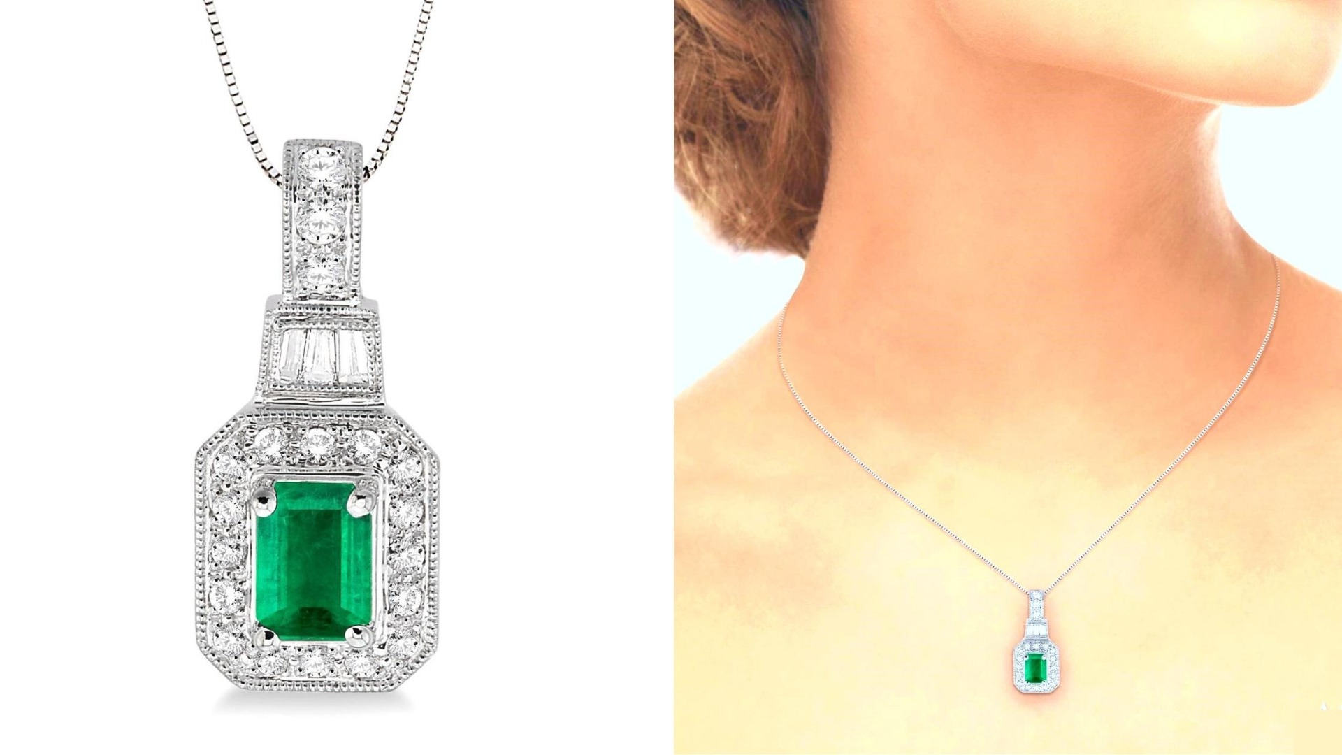 J&S Collection Emerald Pendant