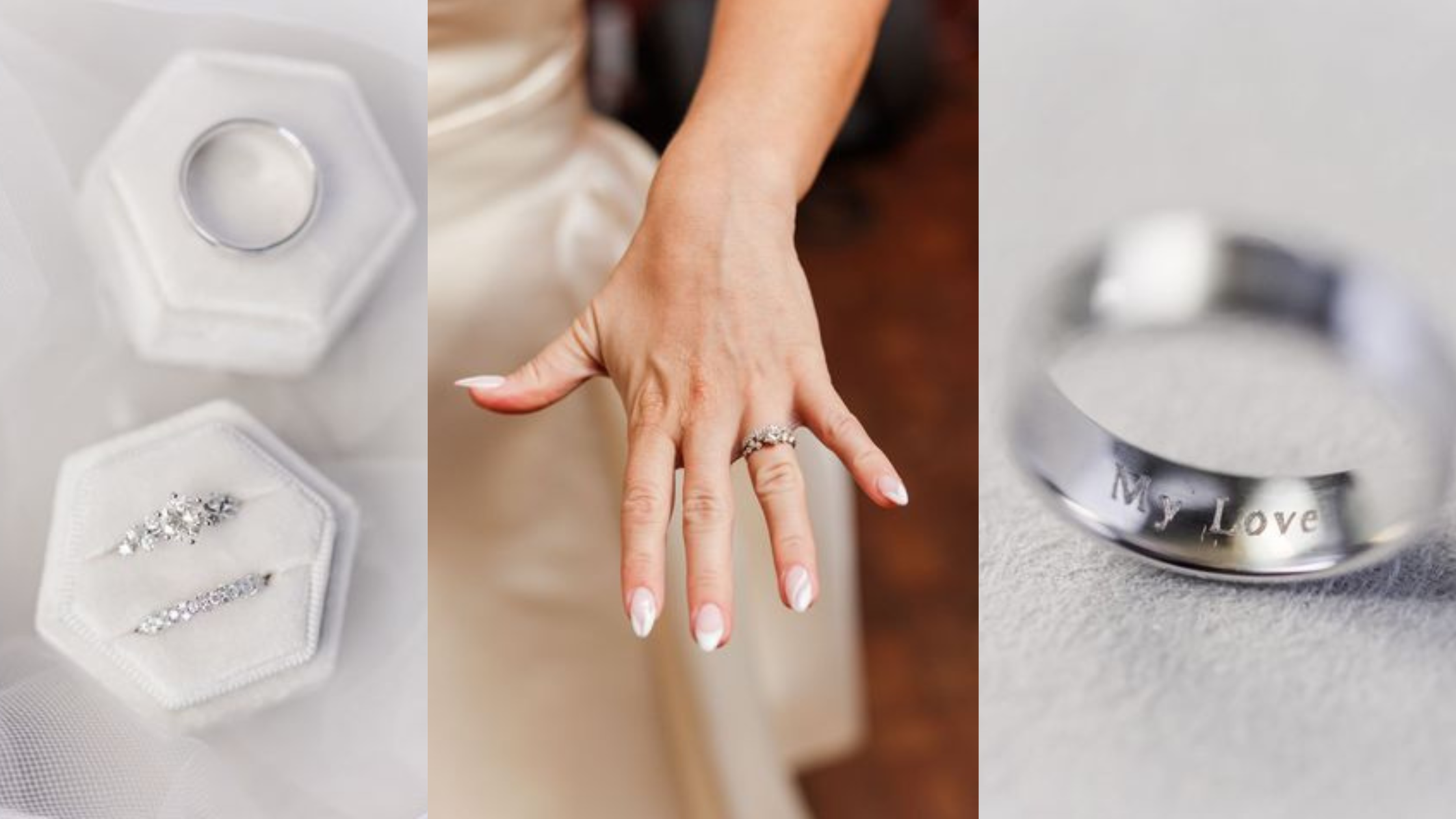 rings from The Love Story of Patrick & Cate