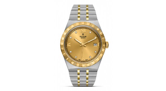 a mixed metal watch by TUDOR