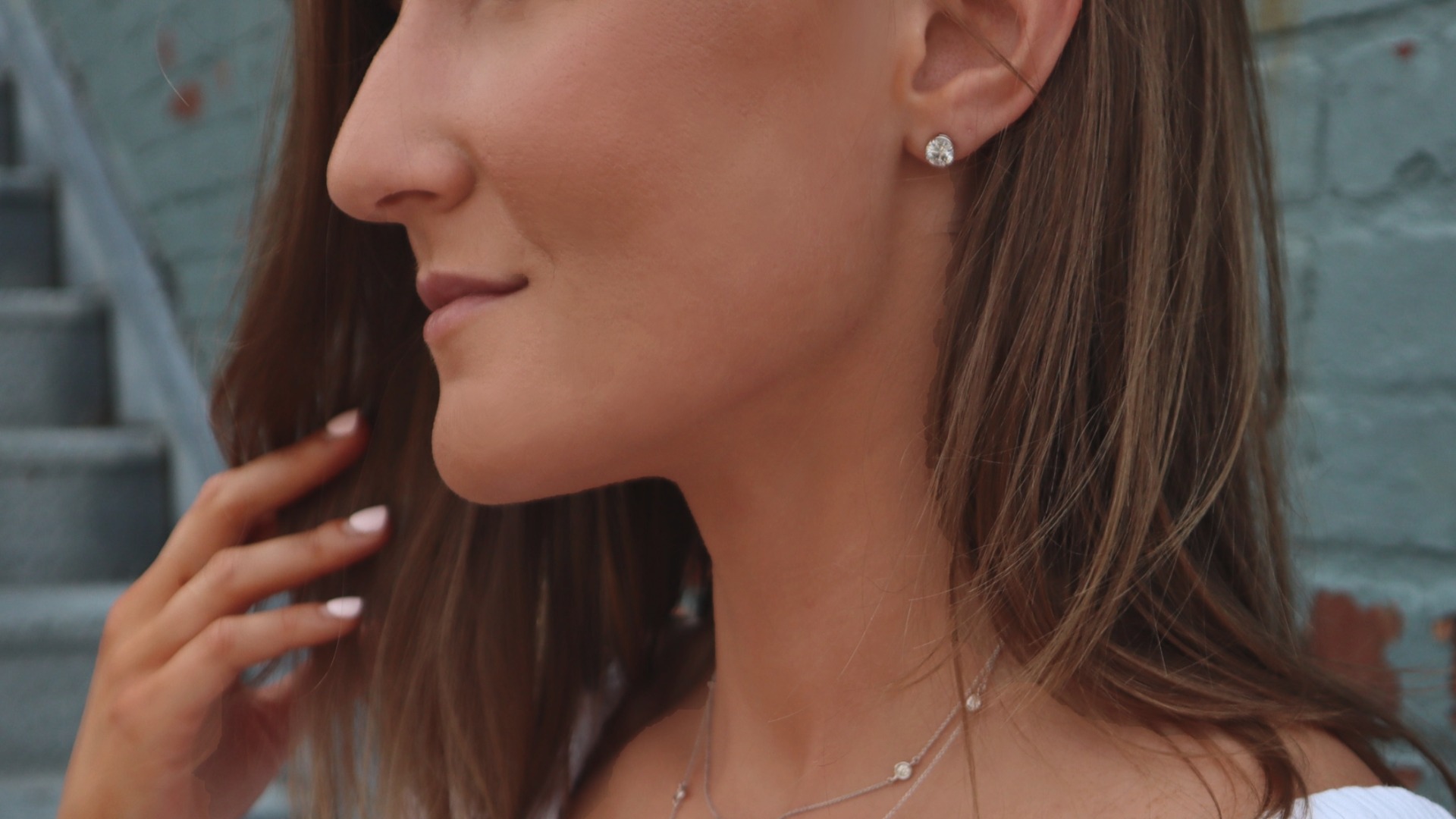 Diamond Lab Stud earrings