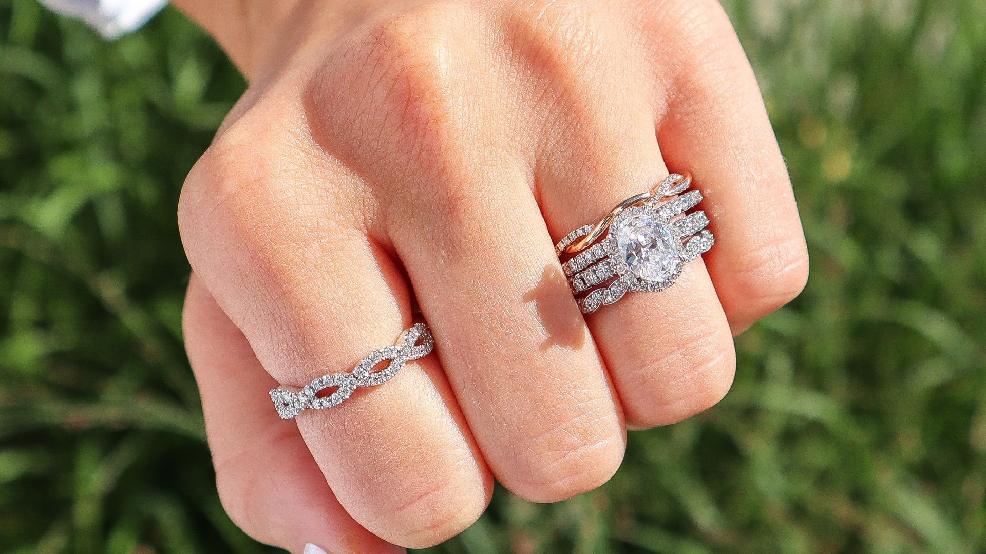Create Your Engagement Ring + Wedding Band Stack!