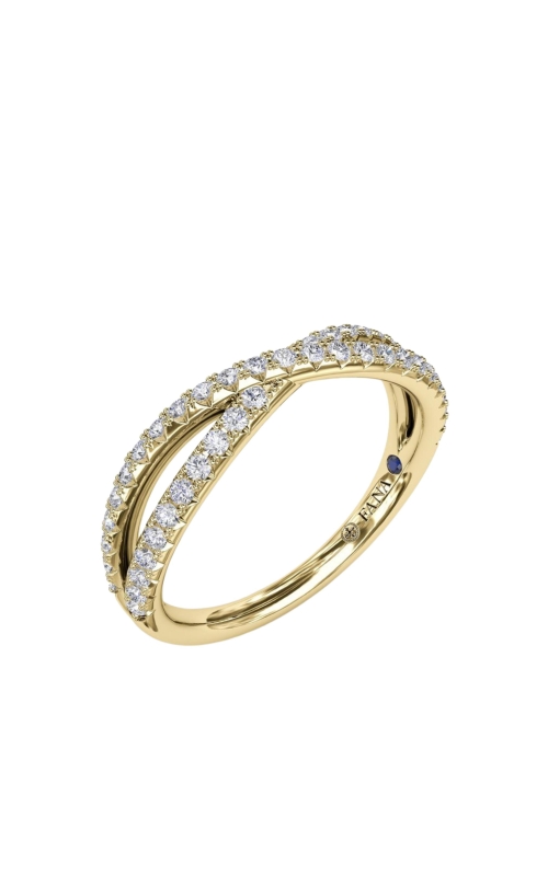 Fana .35ctw Diamond French Pave Crossover Band