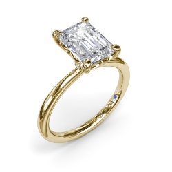 Fana .06ctw Diamond Hidden Halo Engagement Ring Mounting