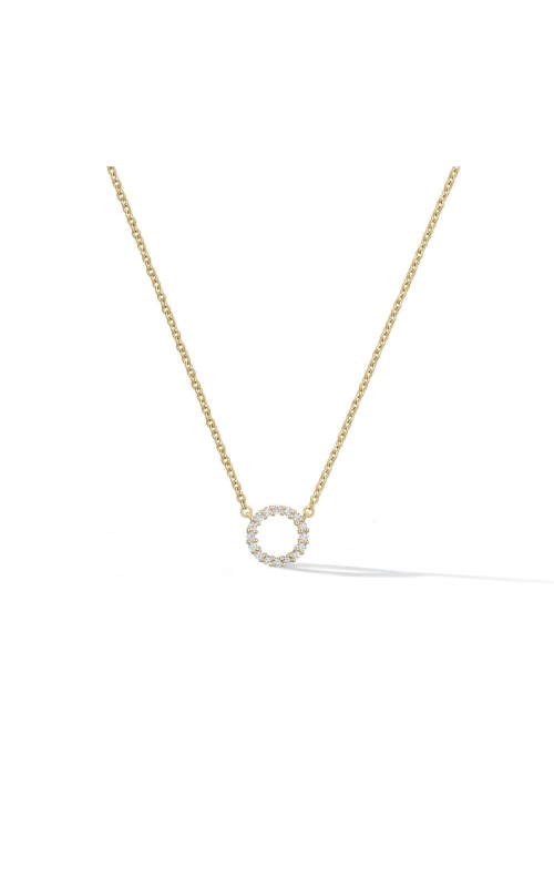 Hearts On Fire .12ctw Diamond Signature Circle Pendant - Small