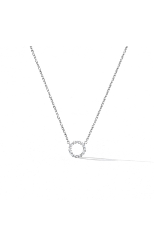 Hearts On Fire .12ctw Diamond Signature Circle Pendant - Small