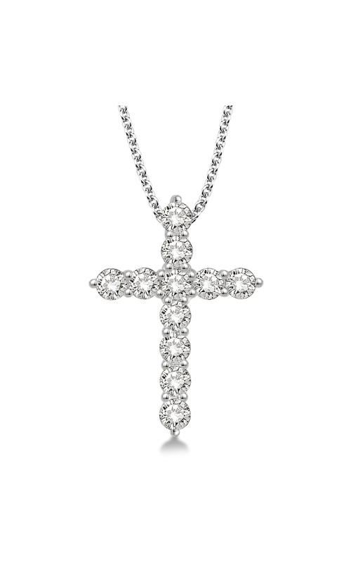 J&S Collection 1.00ctw Diamond Cross Pendant