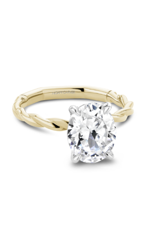Noam Carver .08ctw Hidden Halo Twist Engagement Ring