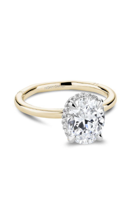 Noam Carver .11ctw Diamond Halo Engagement Ring