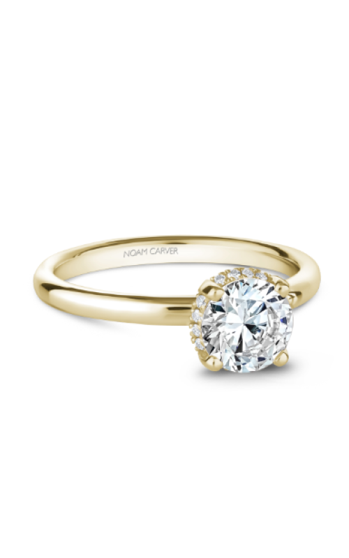 Noam Carver .05ctw Diamond Hidden Halo Engagement Ring