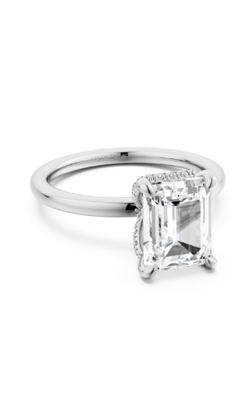 Noam Carver .08ctw Hidden Halo Solitaire Engagement Ring