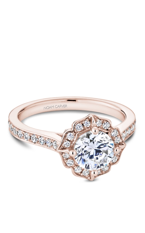 Noam Carver 0.34ctw Diamond Halo Engagement Ring Mounting