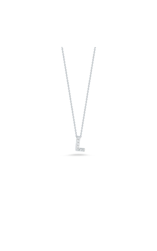 Roberto Coin Tiny Treasures 0.03ctw Diamond 'L' Necklace