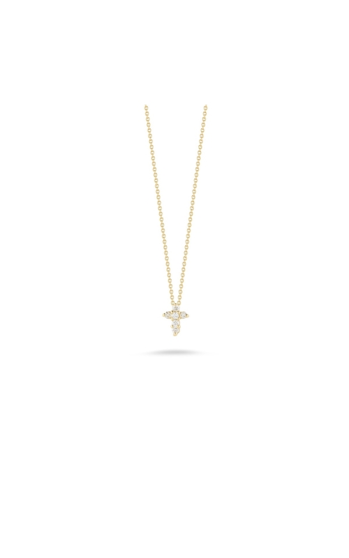 Roberto Coin Tiny Tresaures 0.11ctw Diamond Baby Cross Necklace