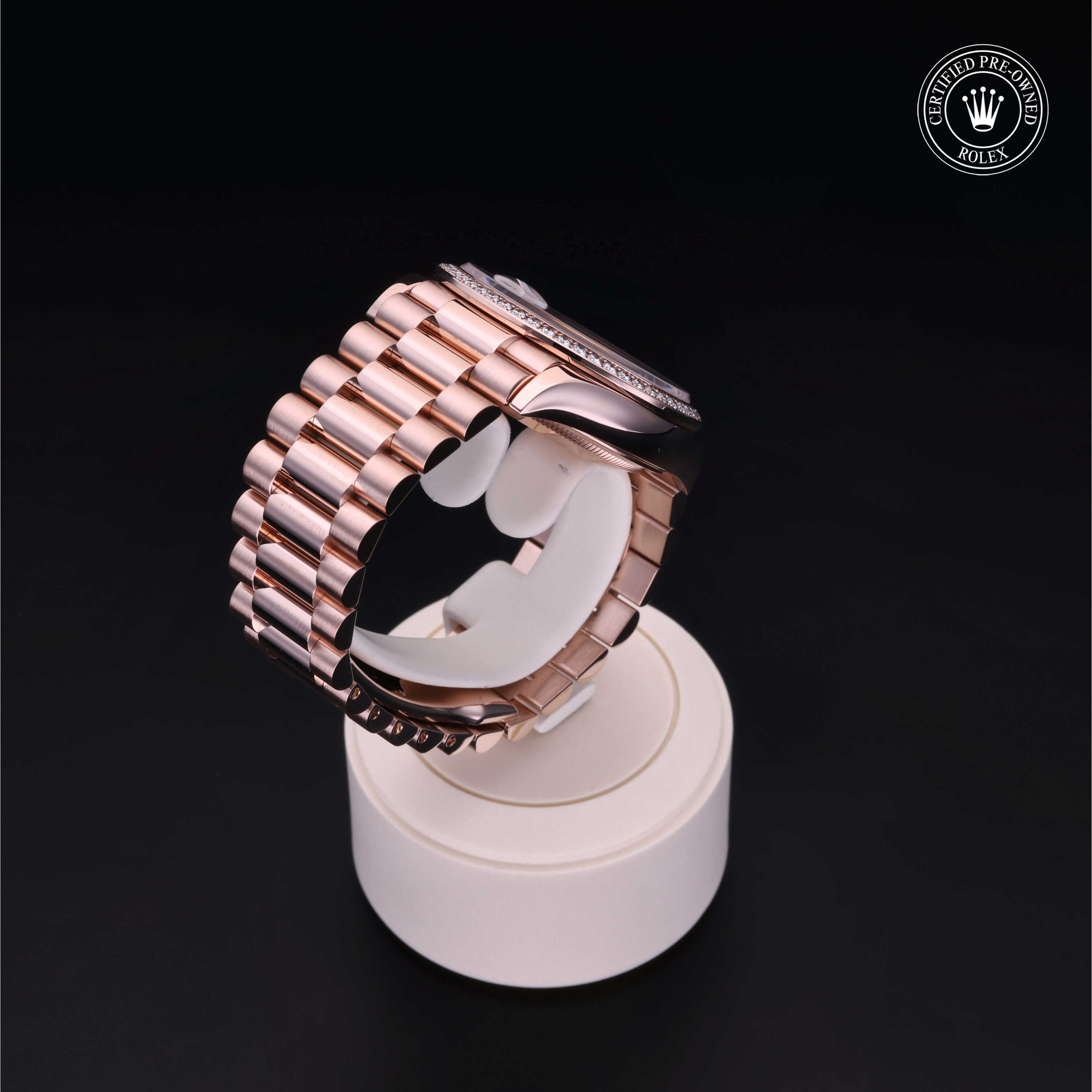 Rolex Day-Date in Gold 18 Karat Rose M128345RBR-0028 at James & Sons