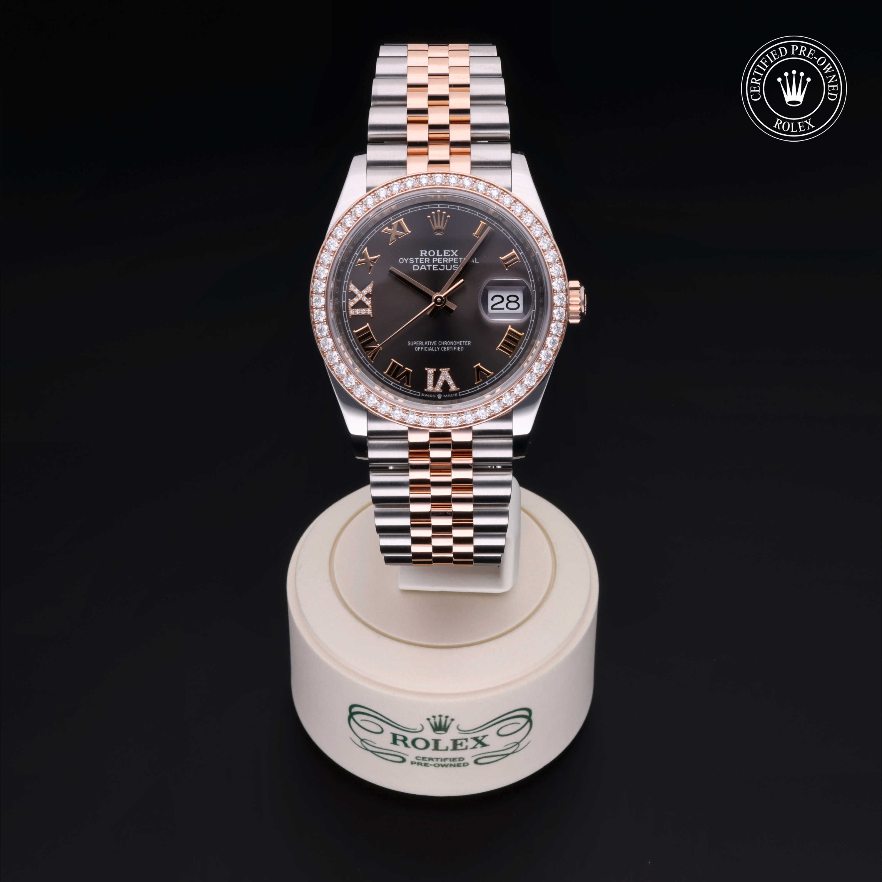 Rolex Datejust in Rolesor 18 Karat Rose M126281RBR-0011 at James & Sons