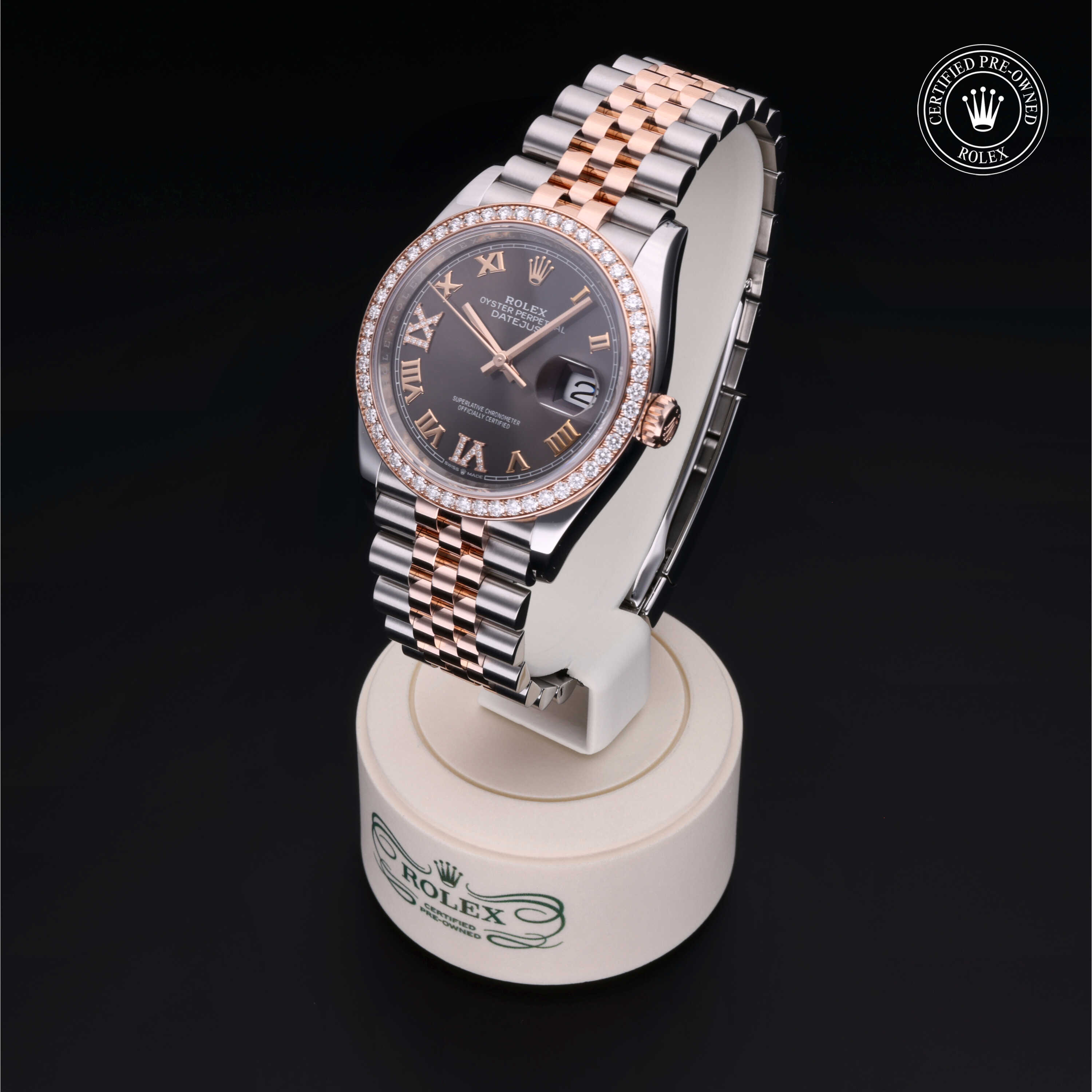 Rolex Datejust in Rolesor 18 Karat Rose M126281RBR-0011 at James & Sons