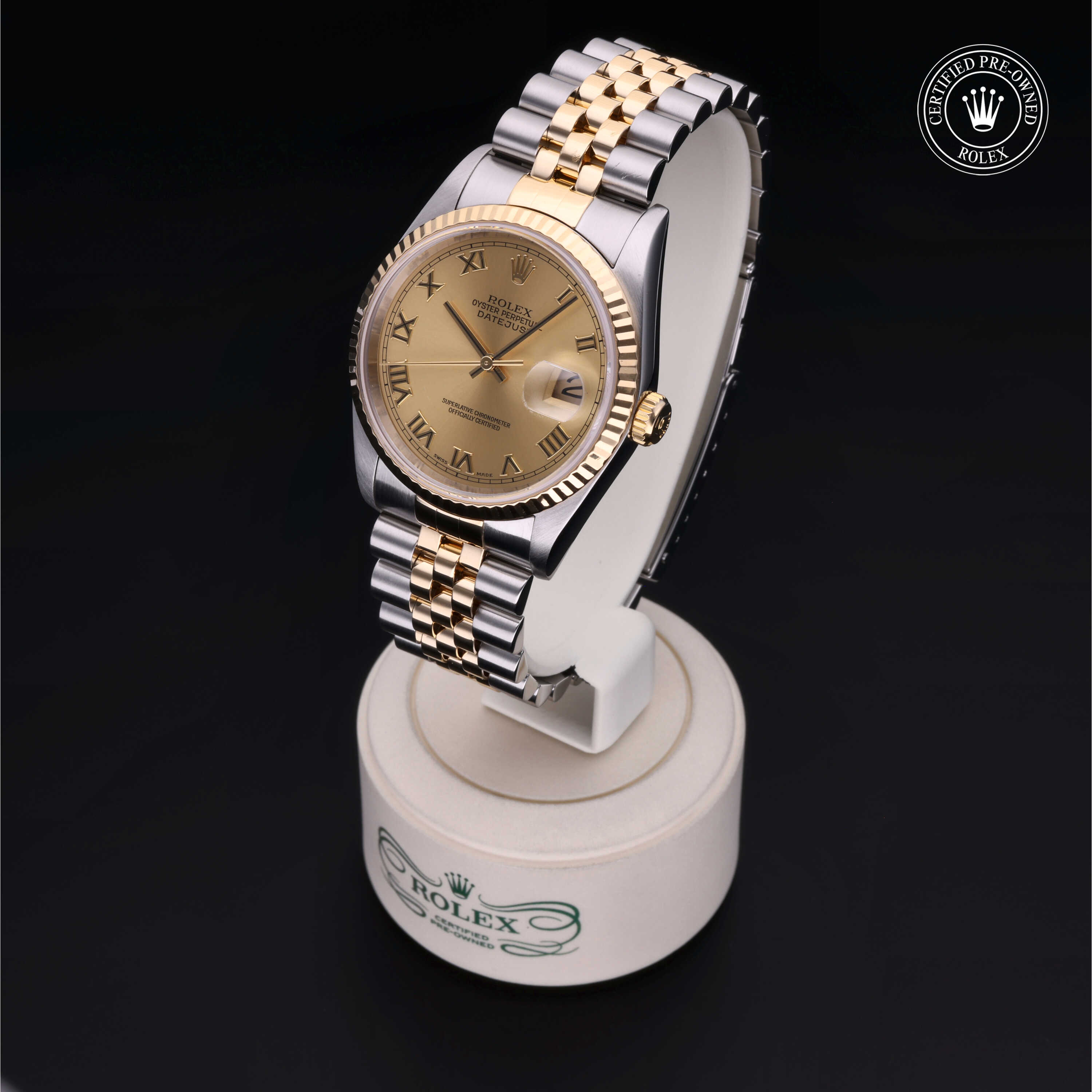 Rolex Datejust in Rolesor 18 Karat Yellow M16233 at James & Sons