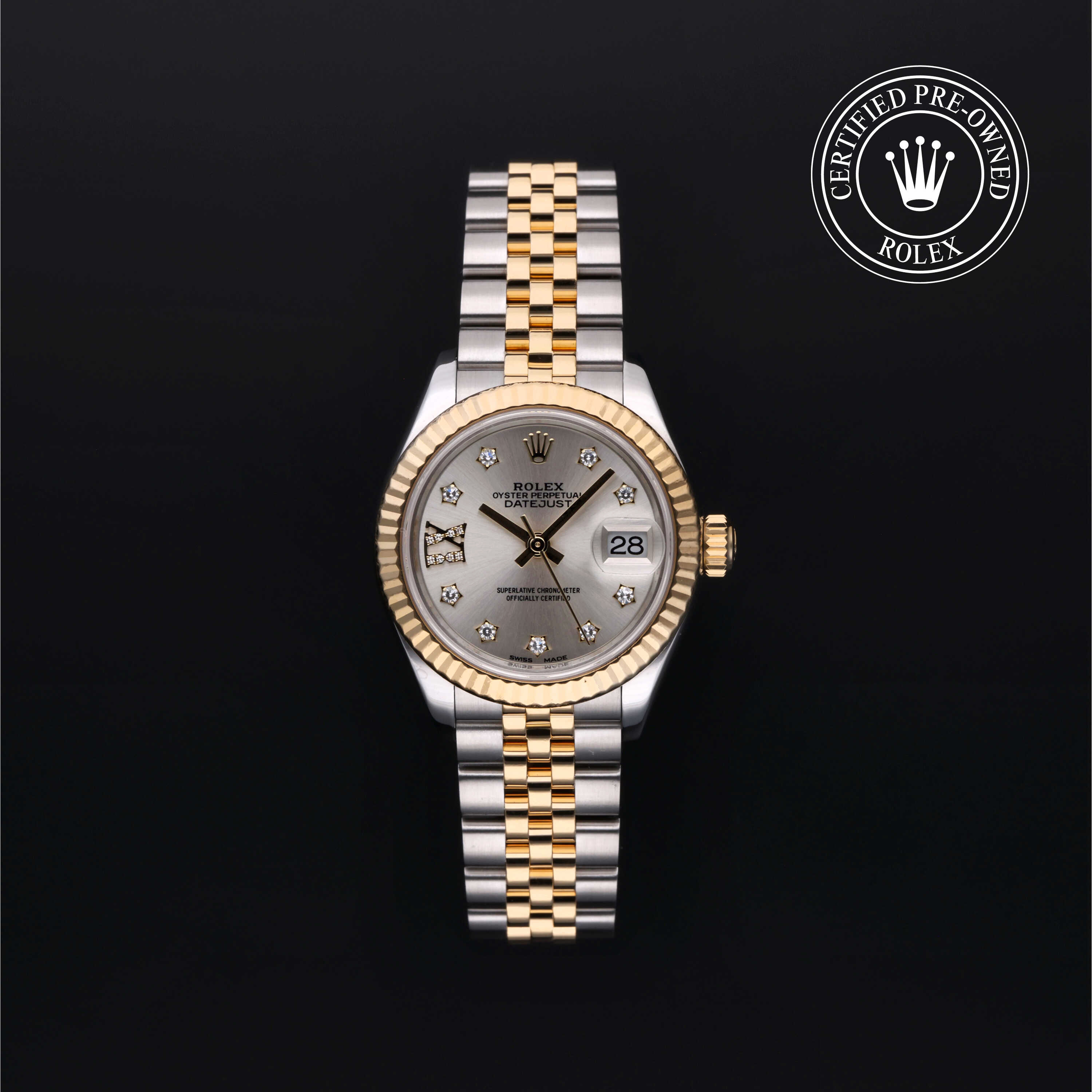 Rolex Lady-Datejust in Rolesor 18 Karat Yellow M279173-0003 at James & Sons