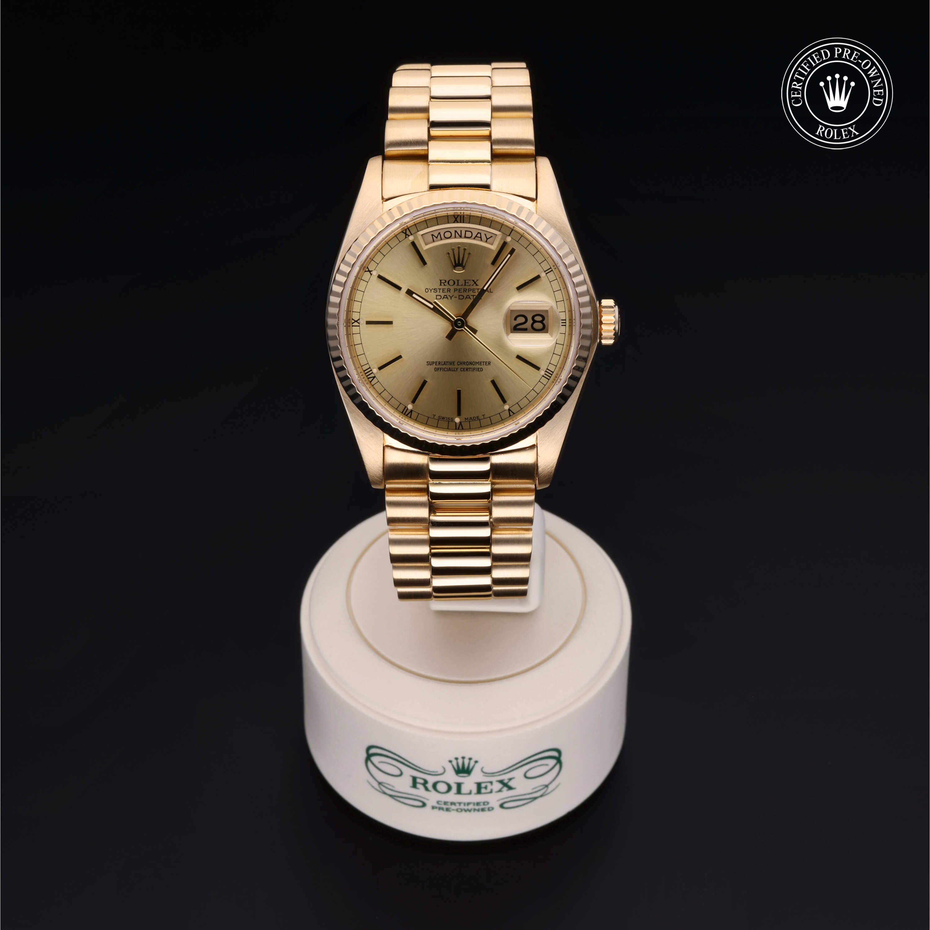 Rolex Day-Date in Gold 18 Karat Yellow 18038 at James & Sons