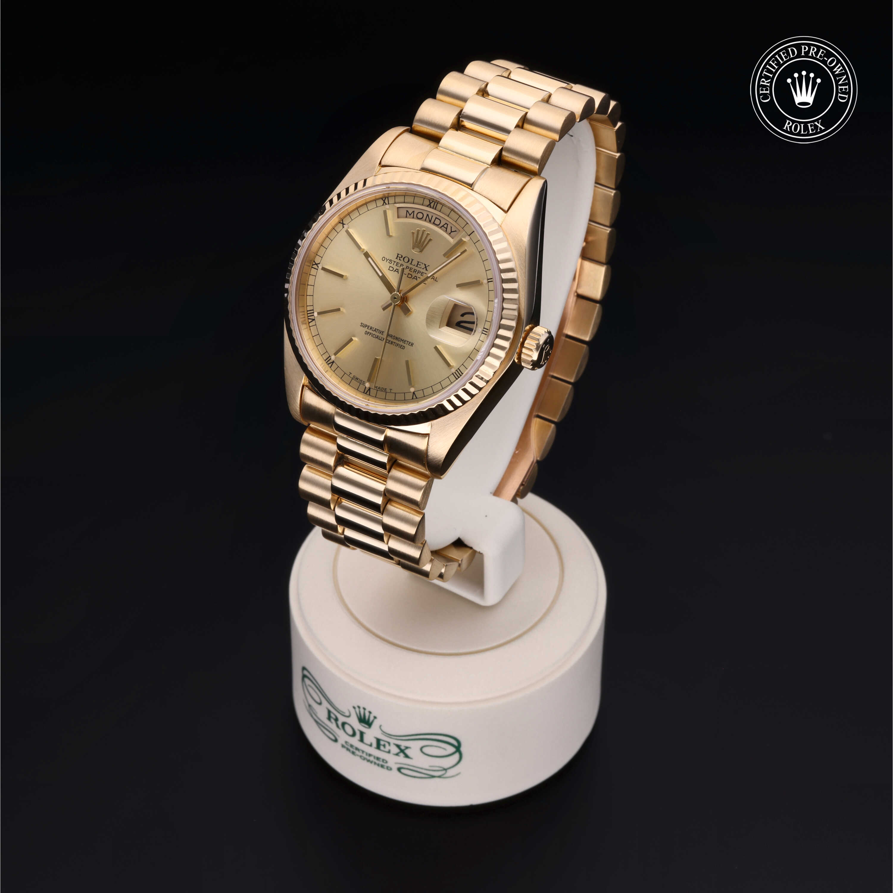 Rolex Day-Date in Gold 18 Karat Yellow 18038 at James & Sons