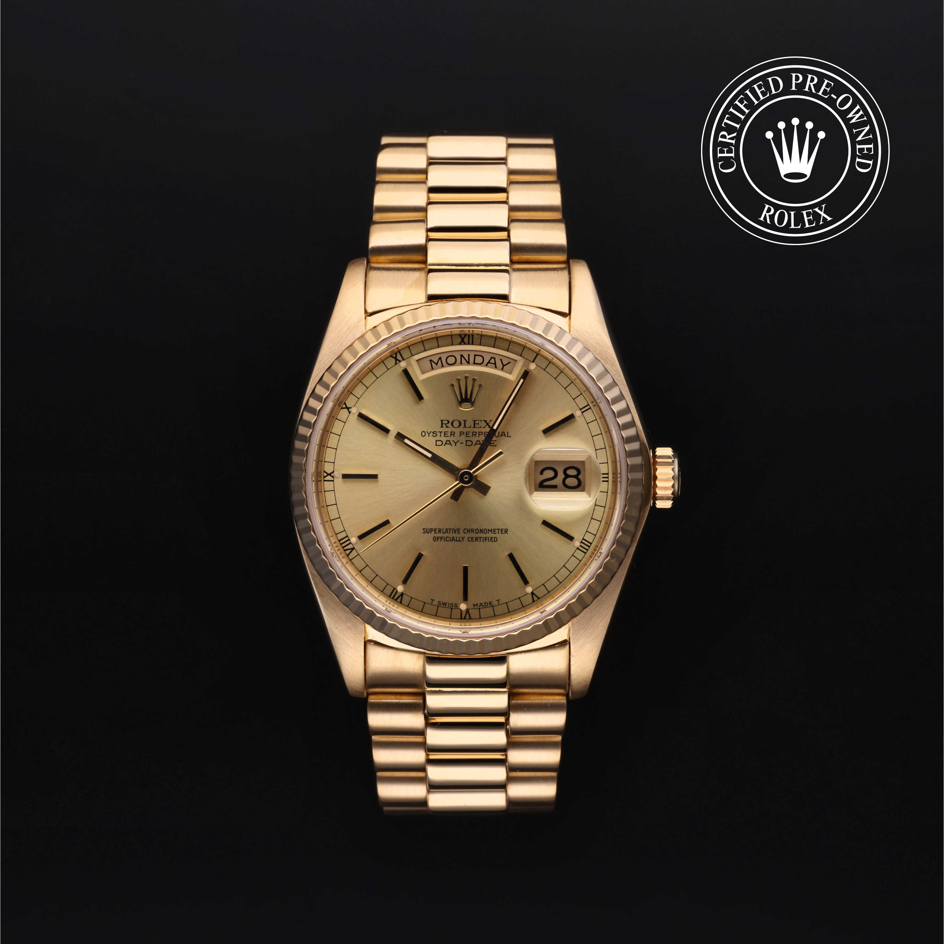 Rolex Day-Date in Gold 18 Karat Yellow 18038 at James & Sons