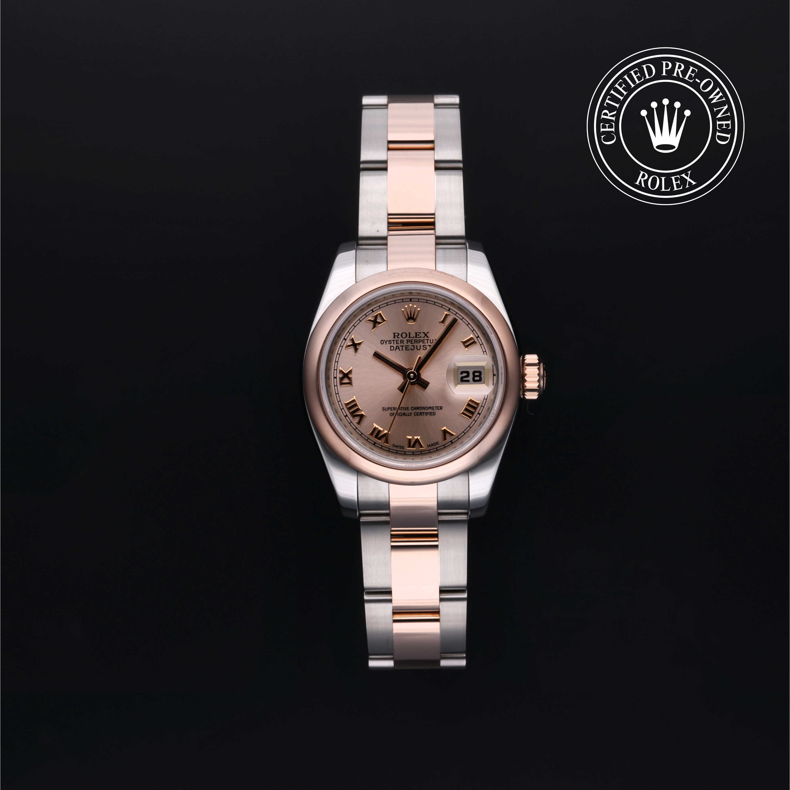 Rolex Lady-Datejust in Rolesor 18 Karat Everose M179161-0006 at James & Sons