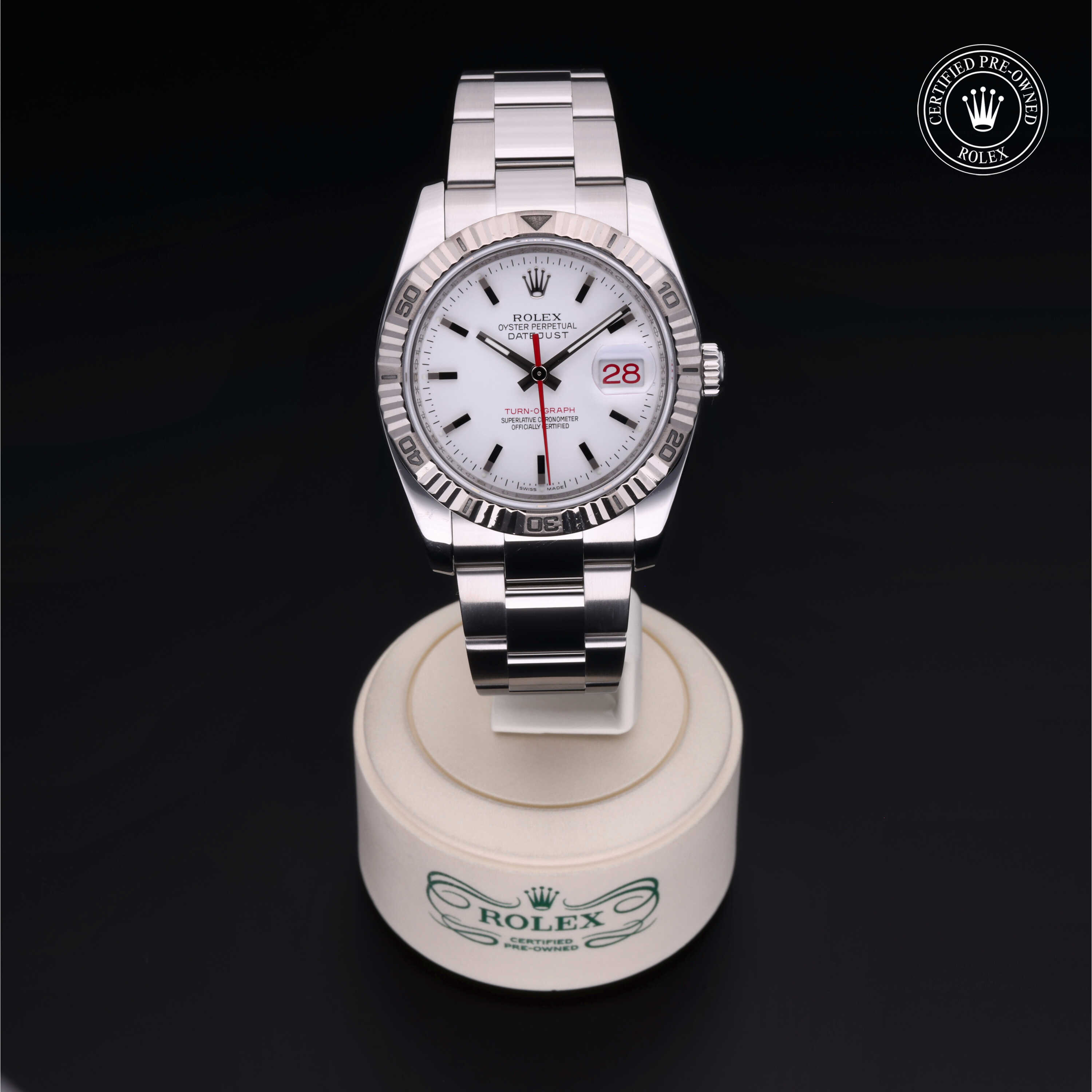 Rolex Turn-O-Graph in Rolesor 18 Karat White M116264-0012 at James & Sons