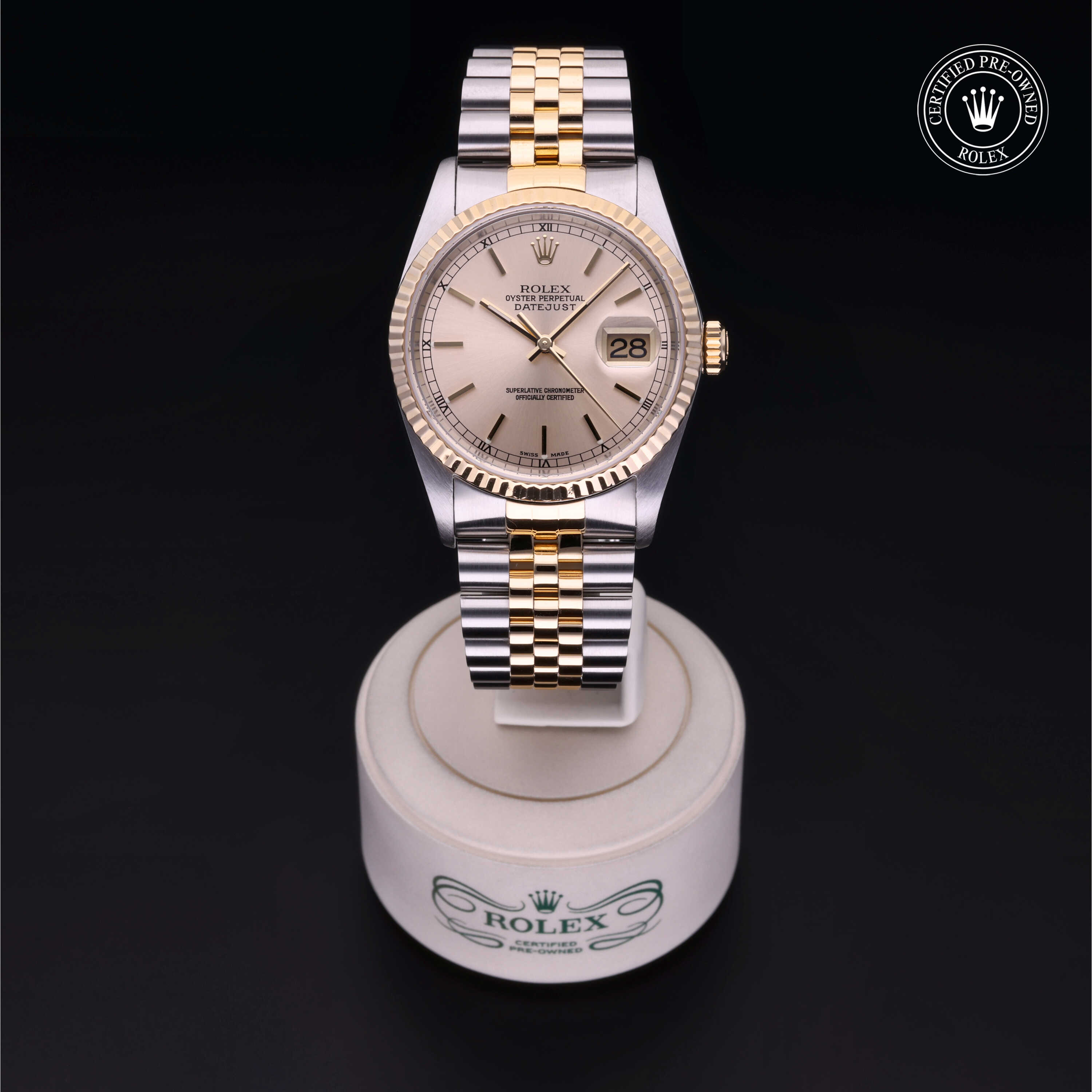 Rolex Datejust in Rolesor 18 Karat Yellow M16233-0025 at James & Sons