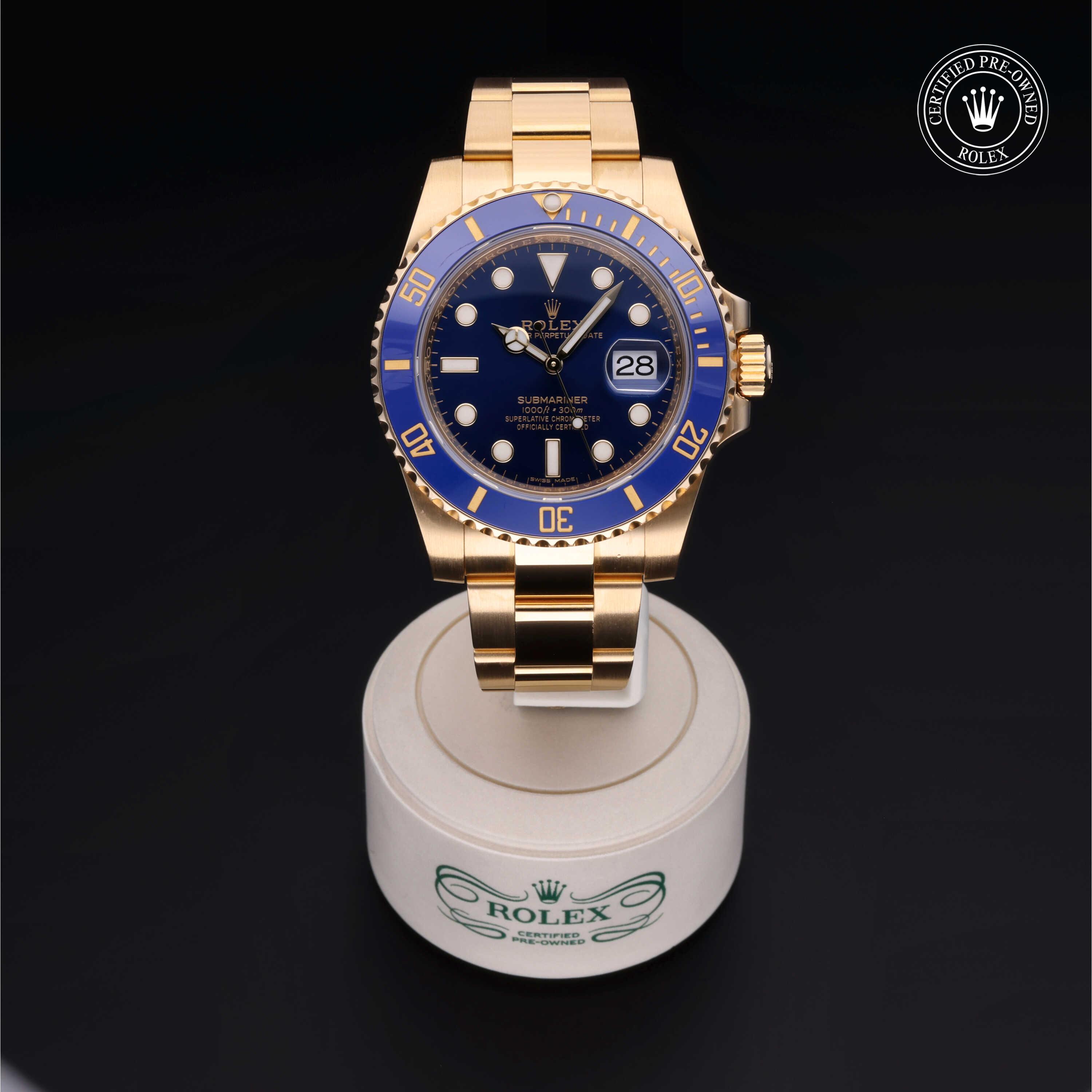 Rolex Submariner in Gold 18 Karat Yellow M116618LB-0003 at James & Sons