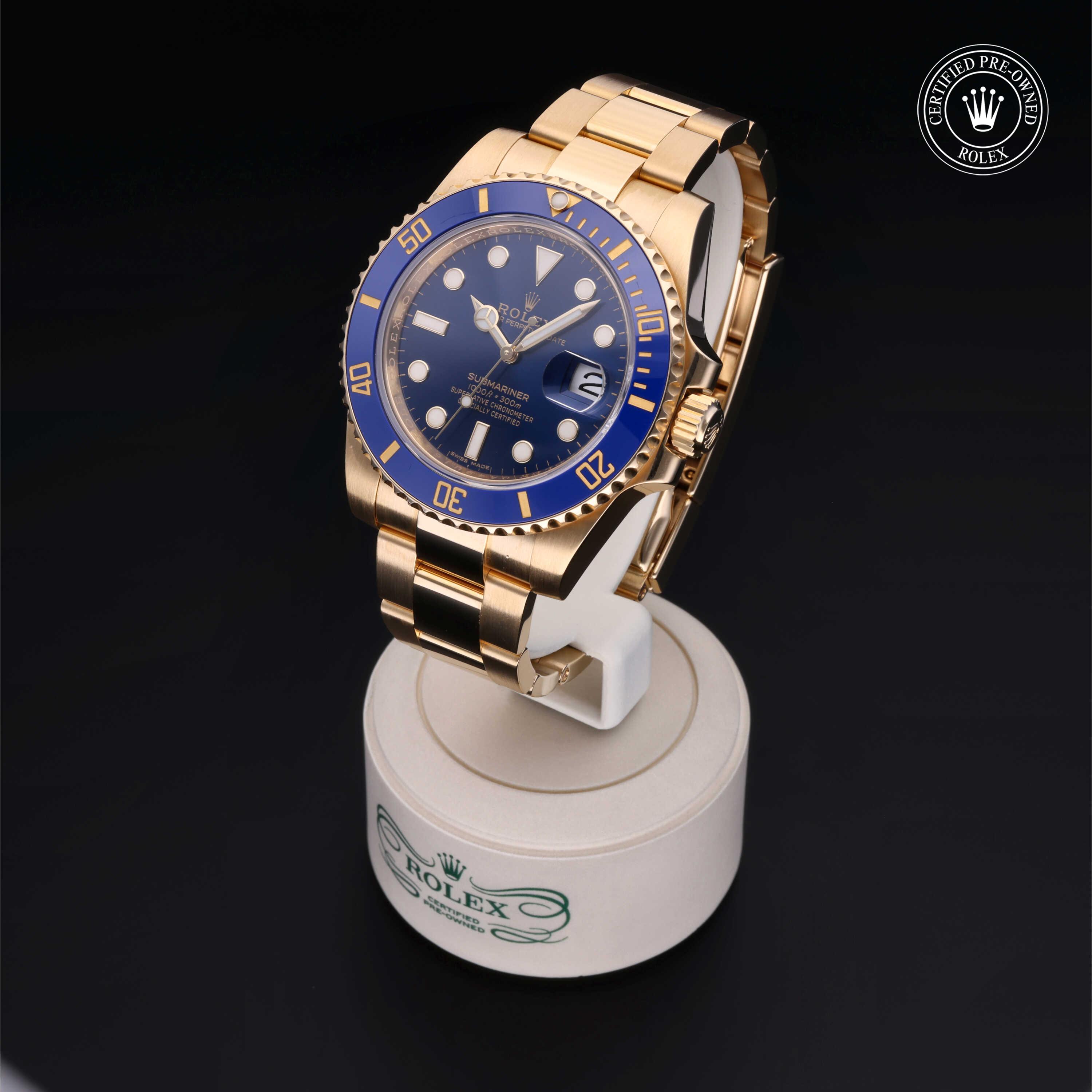 Rolex Submariner in Gold 18 Karat Yellow M116618LB-0003 at James & Sons