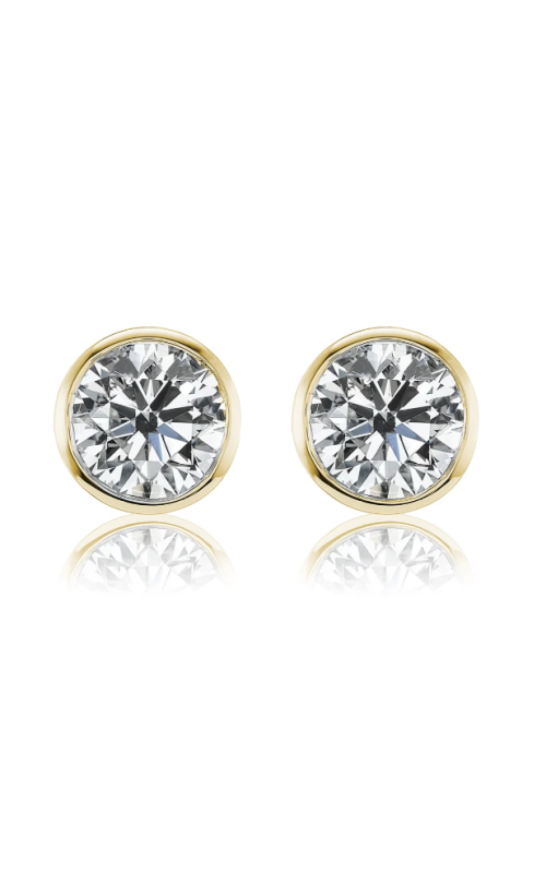 David Weisz 1.02CTW Bezel Stud Earrings