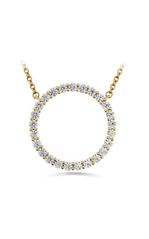 Hearts On Fire .67ctw Diamond Signature Circle Pendant - Large