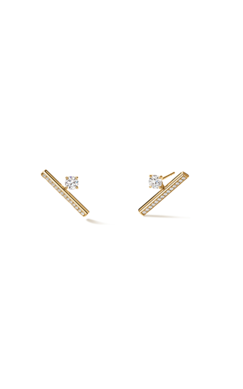 Hearts On Fire .83ctw Diamond Barre Floating Pave Climber Earrings