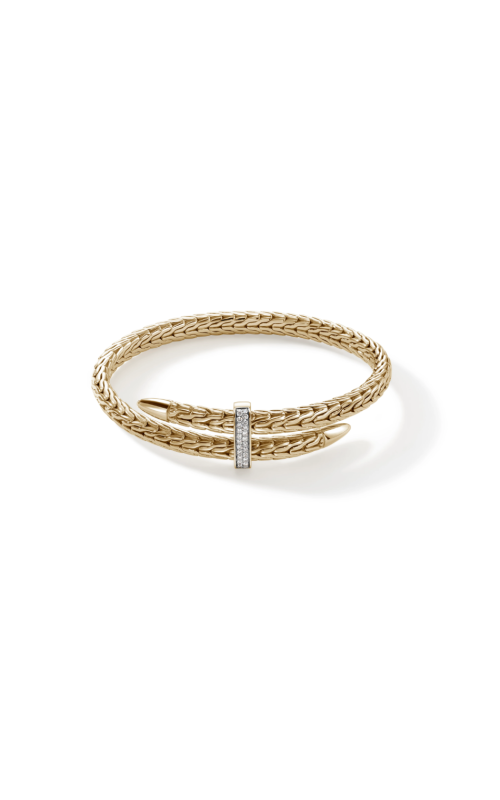 John Hardy Spear Flex Diamond Cuff 14KY