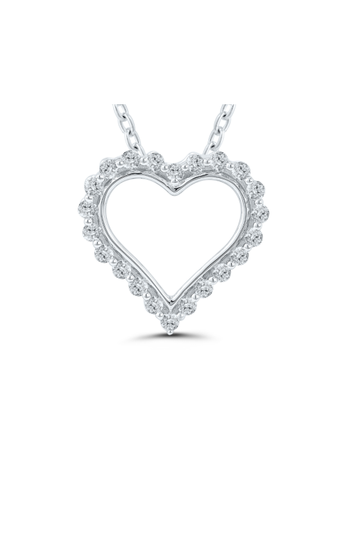 J&S Collection .25ctw Diamond Heart Pendant