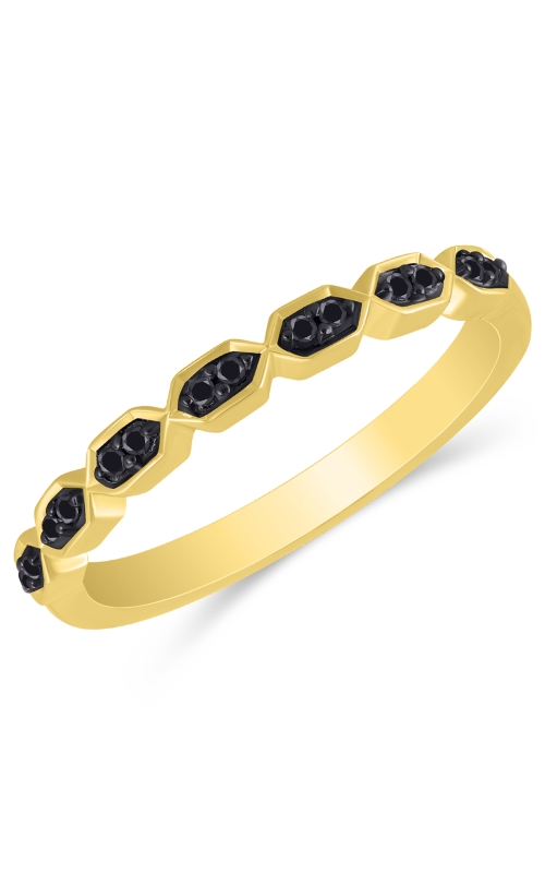 J&S Collection .07ctw Diamond Black Band