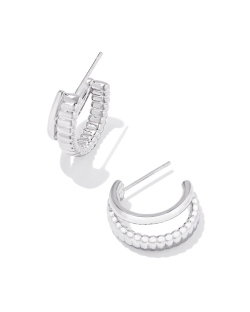 Kendra Scott Layne Huggie Earrings in Silver