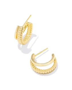 Kendra Scott Layne Huggie Earrings in Gold