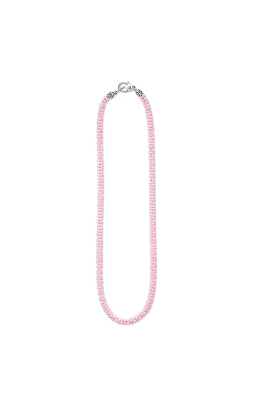 LAGOS Pink Caviar Beaded Necklace