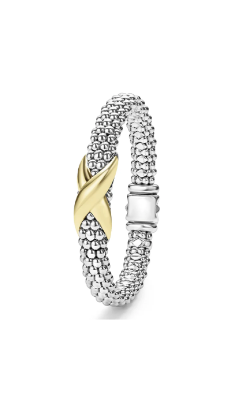 LAGOS Embrace Two-Tone X Caviar Bracelet