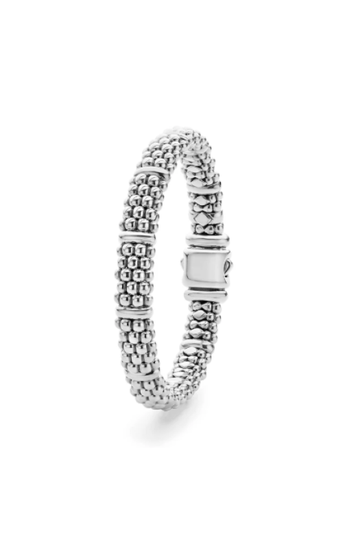 LAGOS Signature Caviar Silver Station Bracelet