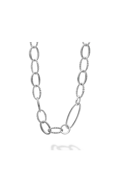 LAGOS Signature Caviar Sterling Silver Link Necklace