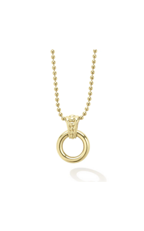 LAGOS Meridian Circle Pendant Necklace 18KY