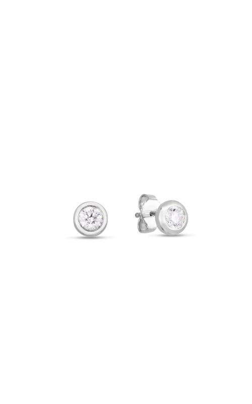 Roberto Coin .49ctw Diamond Bezel Stud Earrings