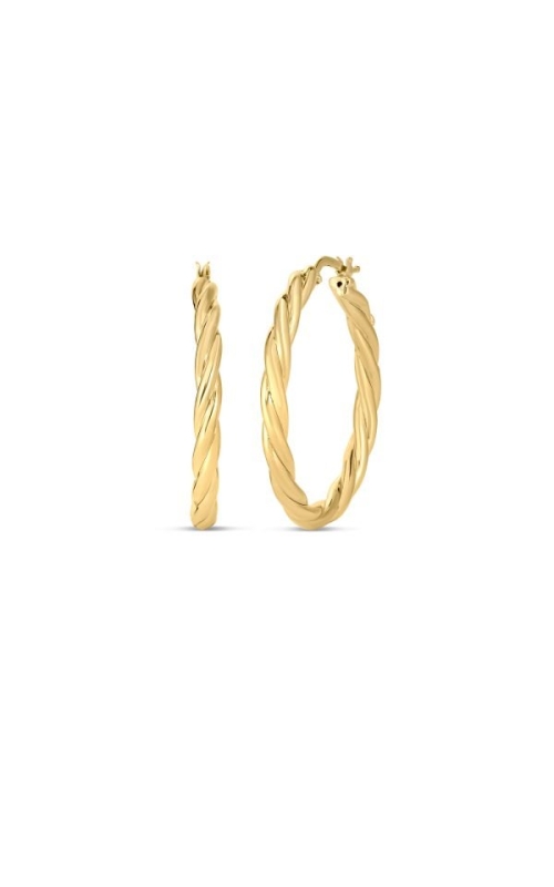 Roberto Coin Twisted Medium Hoops